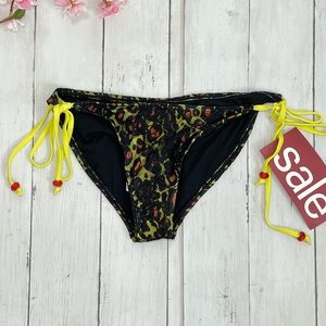 Sinful by Affliction Cheetah and Lace Swim Bottom